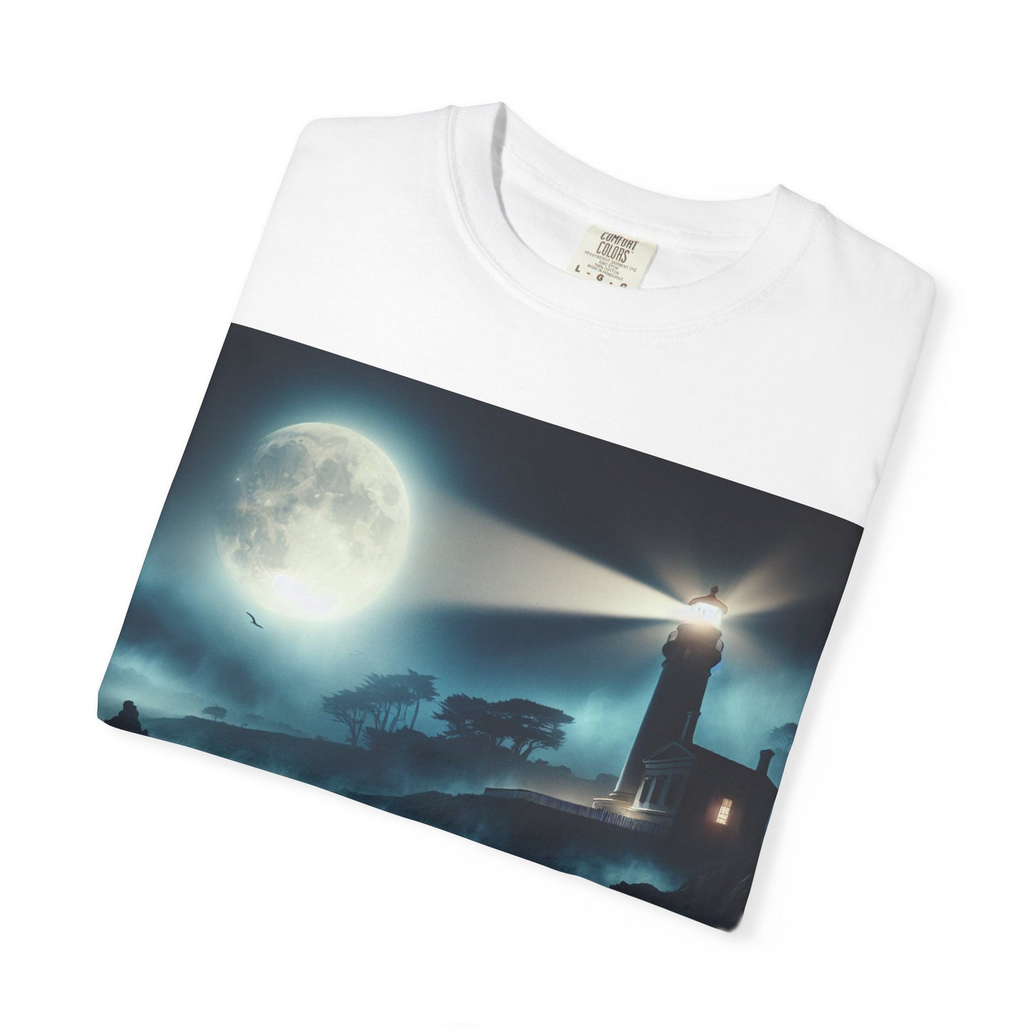 Copy of Moonlit Lighthouse Unisex T-Shirt - Coastal Night Scene
