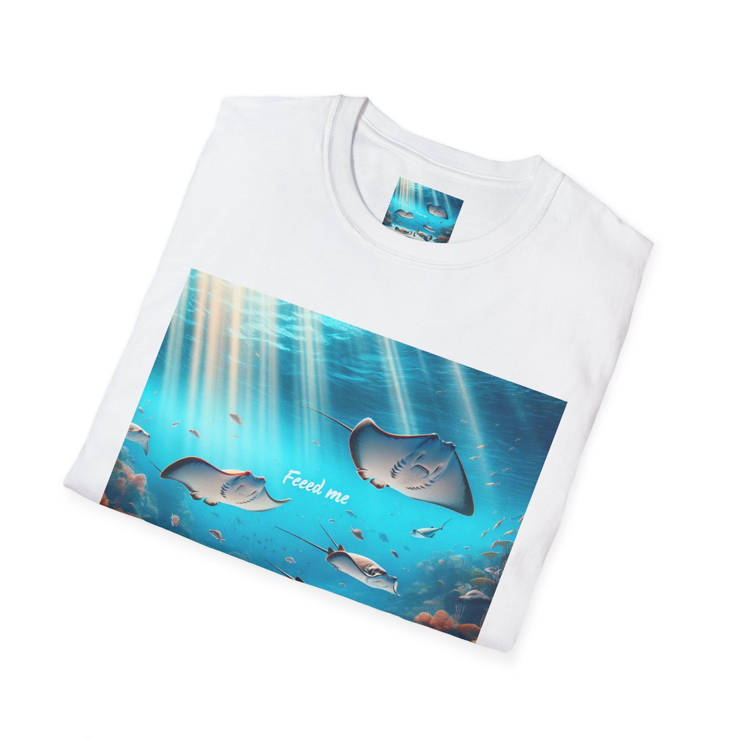 Ocean Vibes Unisex Softstyle T-Shirt - 'Feed Me' Design