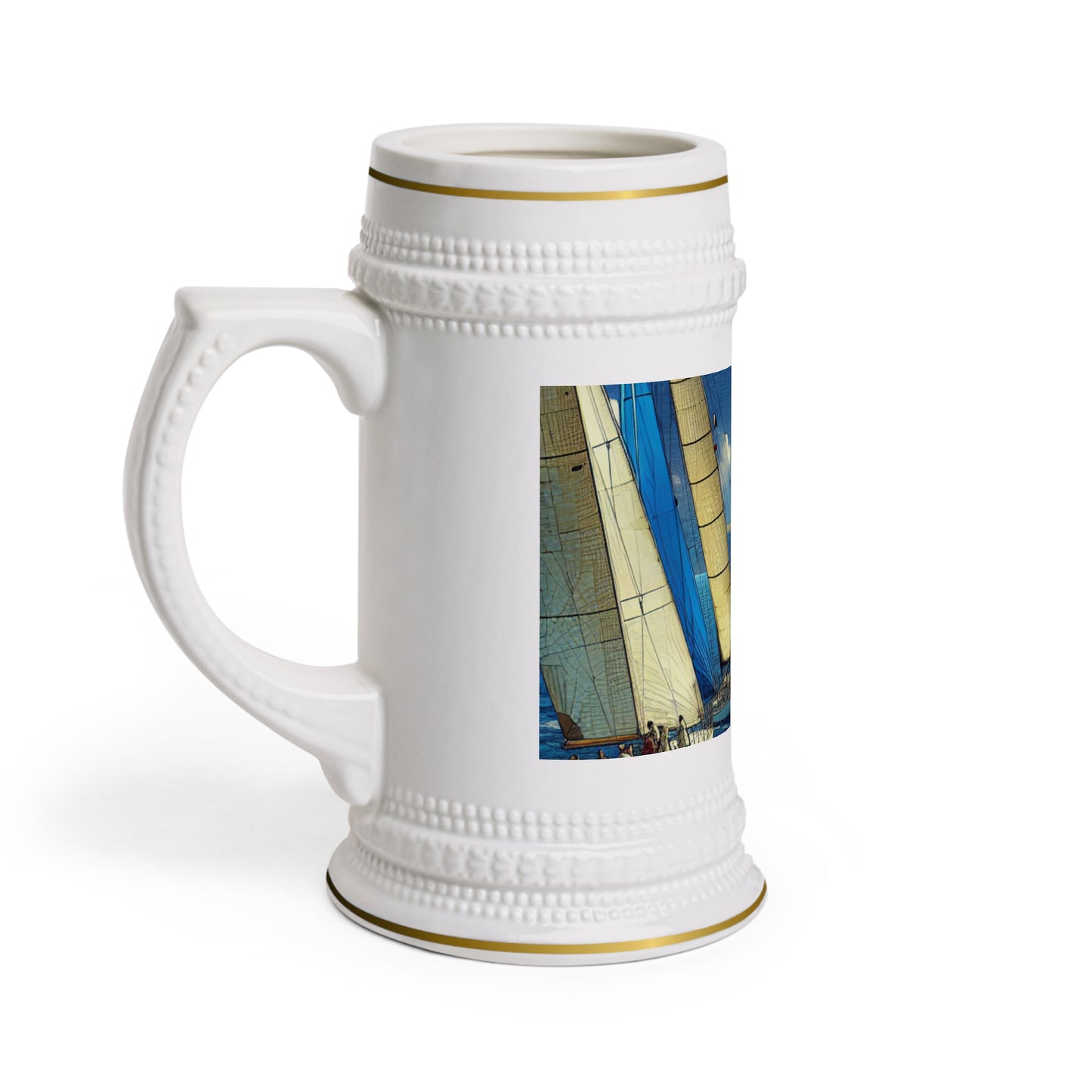 Sailing Adventure Beer Stein Mug - Perfect for Nautical Lovers