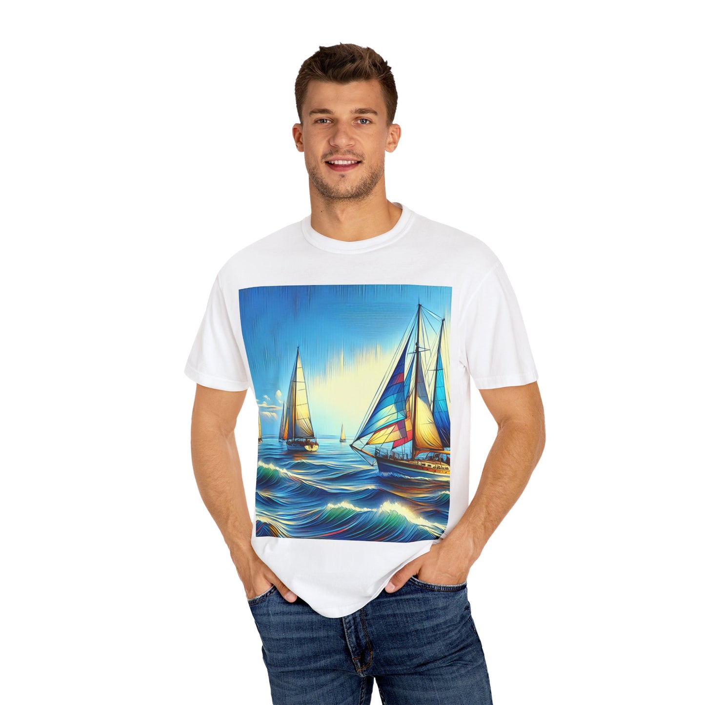 Sailing Adventure Unisex Garment-Dyed T-shirt