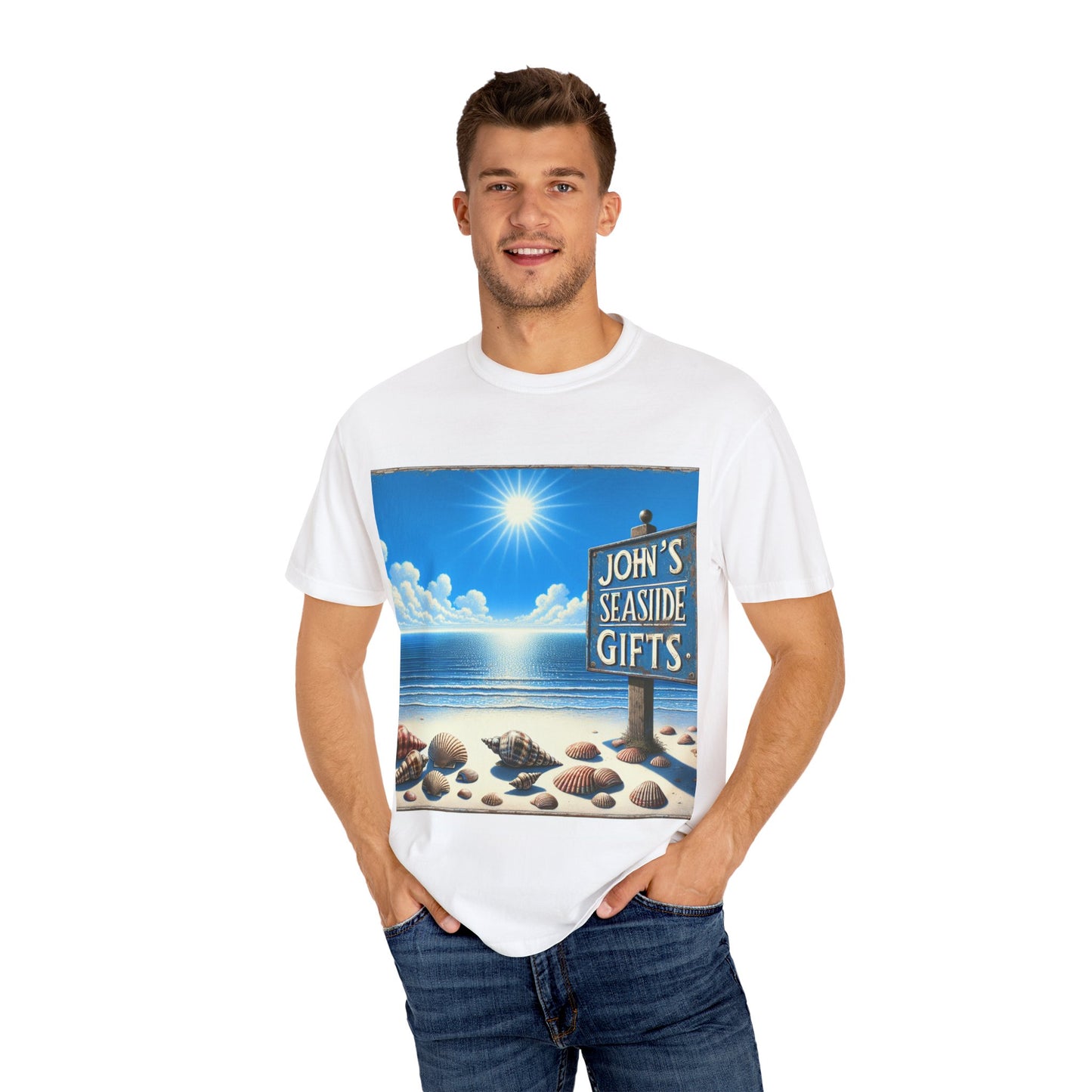 Seaside Gifts T-Shirt - Unisex Garment-Dyed Ocean Vibe Tee