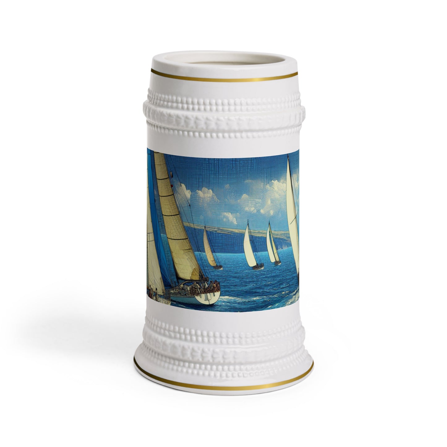 Sailing Adventure Beer Stein Mug - Perfect for Nautical Lovers