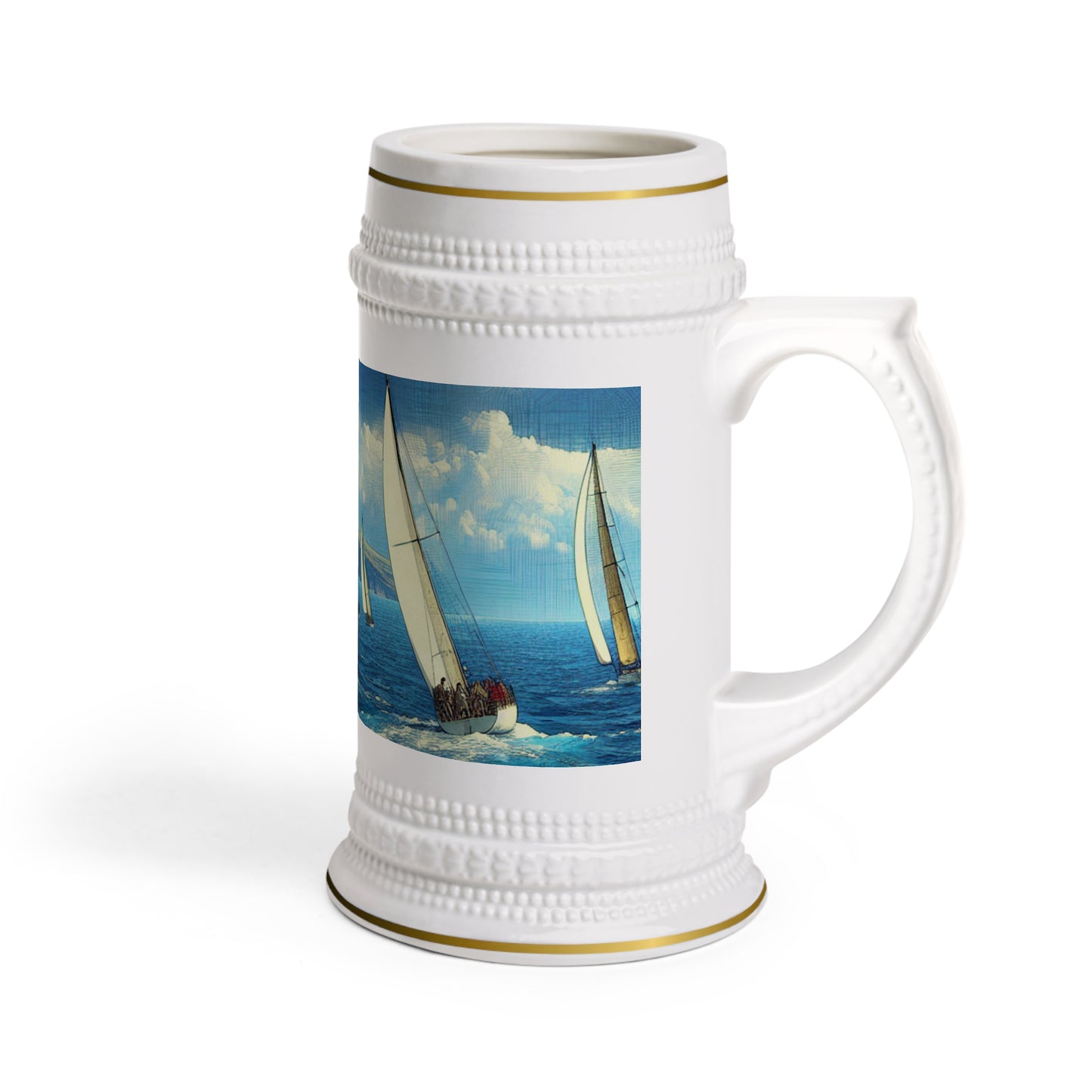 Sailing Adventure Beer Stein Mug - Perfect for Nautical Lovers