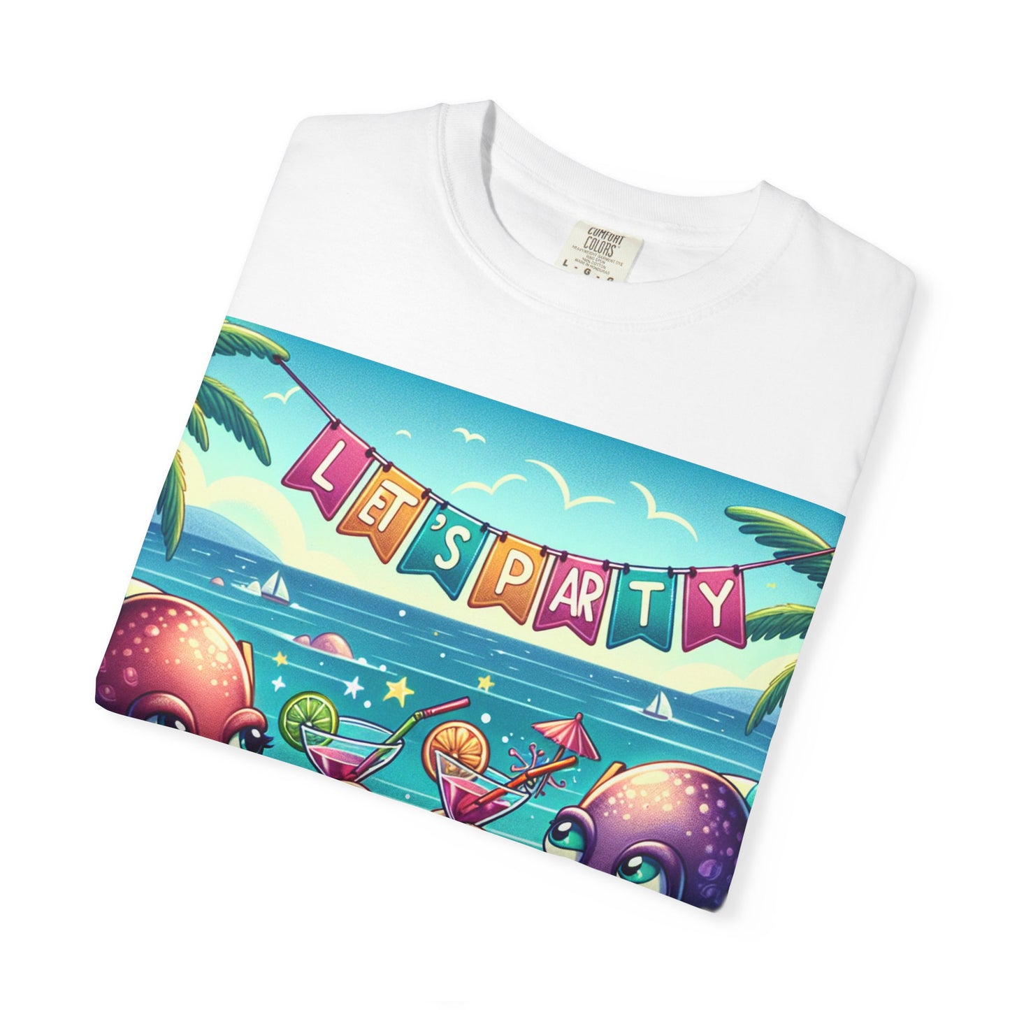 Fun Ocean-Themed Unisex T-Shirt - "Let’s Party!"