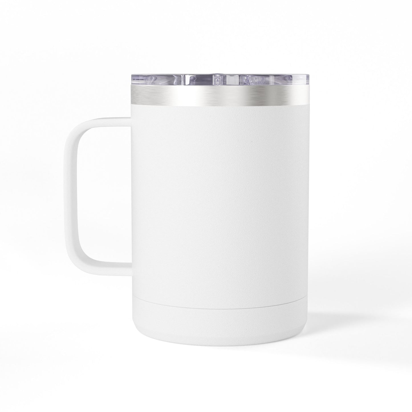 Funny Shark Coffee Mug Tumbler – 15oz, "Good Morning, Jump In!"