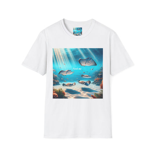 Ocean Vibes Unisex Softstyle T-Shirt - 'Feed Me' Design