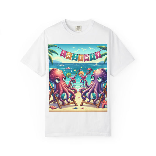 Fun Ocean-Themed Unisex T-Shirt - "Let’s Party!"