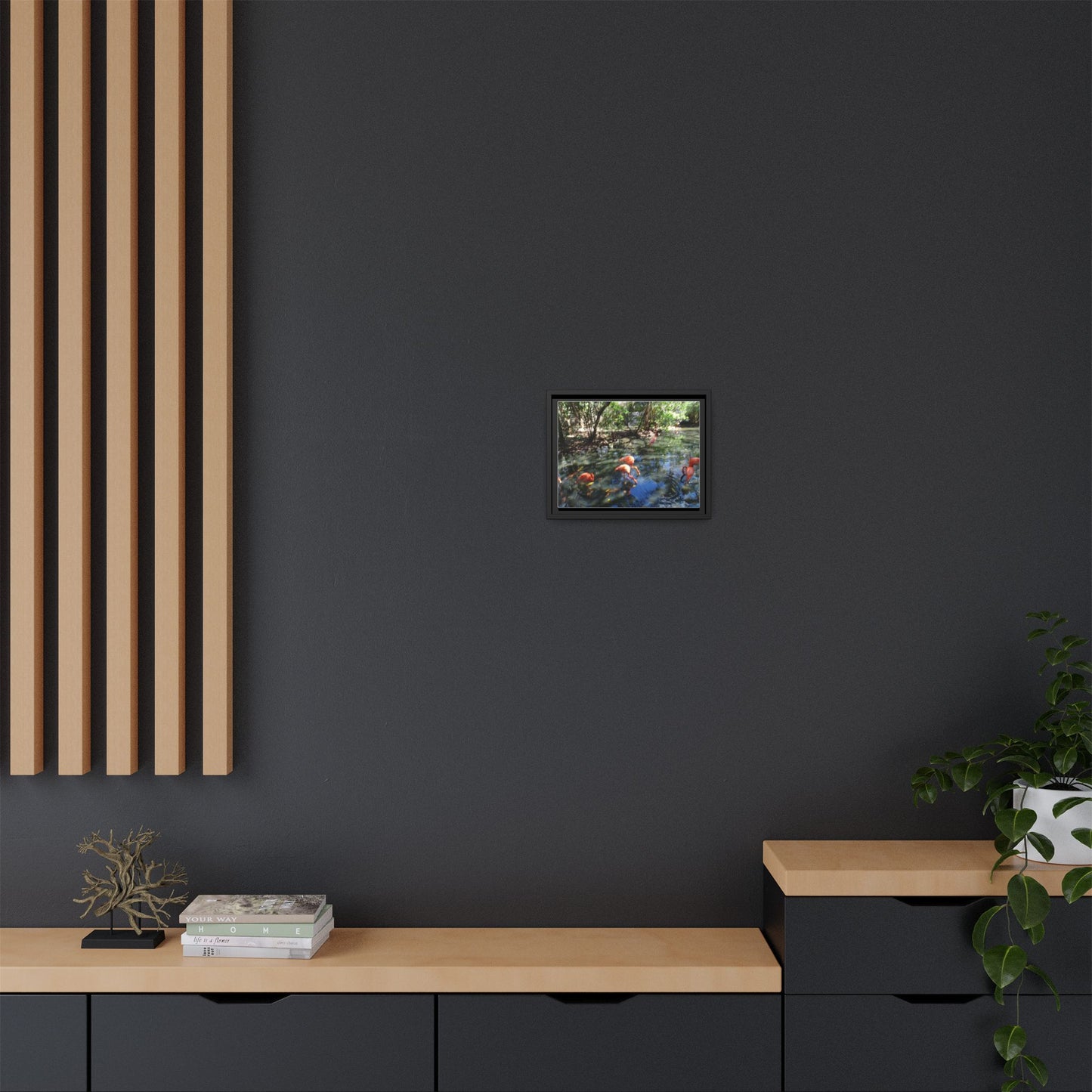 Matte Canvas, Black Frame